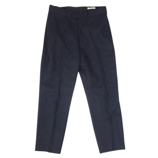 AURALEE オーラリー A8AP04LM LIGHT MELTON SLACKS スラックス パンツ ネイビー系 3【中古】