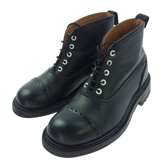 Tricker's トリッカーズ M7625 Two Tone Oxford Boots オックスフォード ブーツ ブラック系 7【中古】