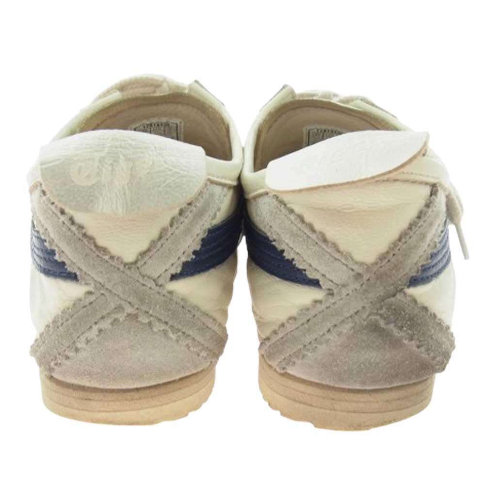ONITSUKA TIGER オニツカタイガー 1181A435 MEXICO66 DELUXE メキシコ66 ローカット スニーカー ホワイト系 ブルー系 25.5cm【中古】