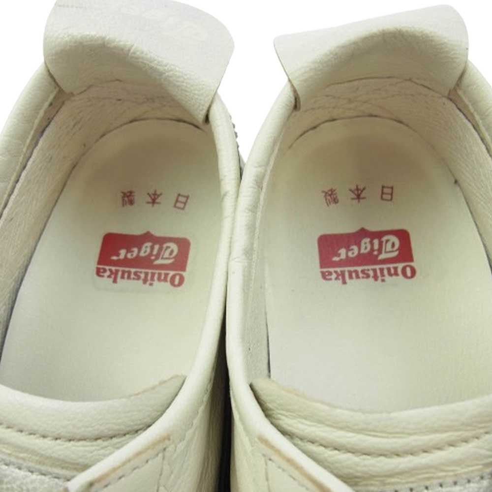 ONITSUKA TIGER オニツカタイガー 1181A435 MEXICO66 DELUXE メキシコ66 ローカット スニーカー ホワイト系 ブルー系 25.5cm【中古】