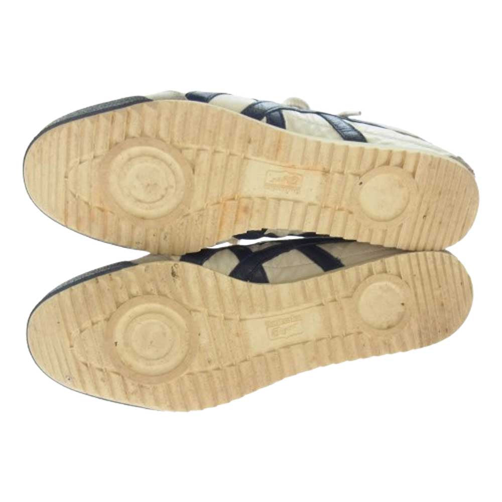 ONITSUKA TIGER オニツカタイガー 1181A435 MEXICO66 DELUXE メキシコ66 ローカット スニーカー ホワイト系 ブルー系 25.5cm【中古】