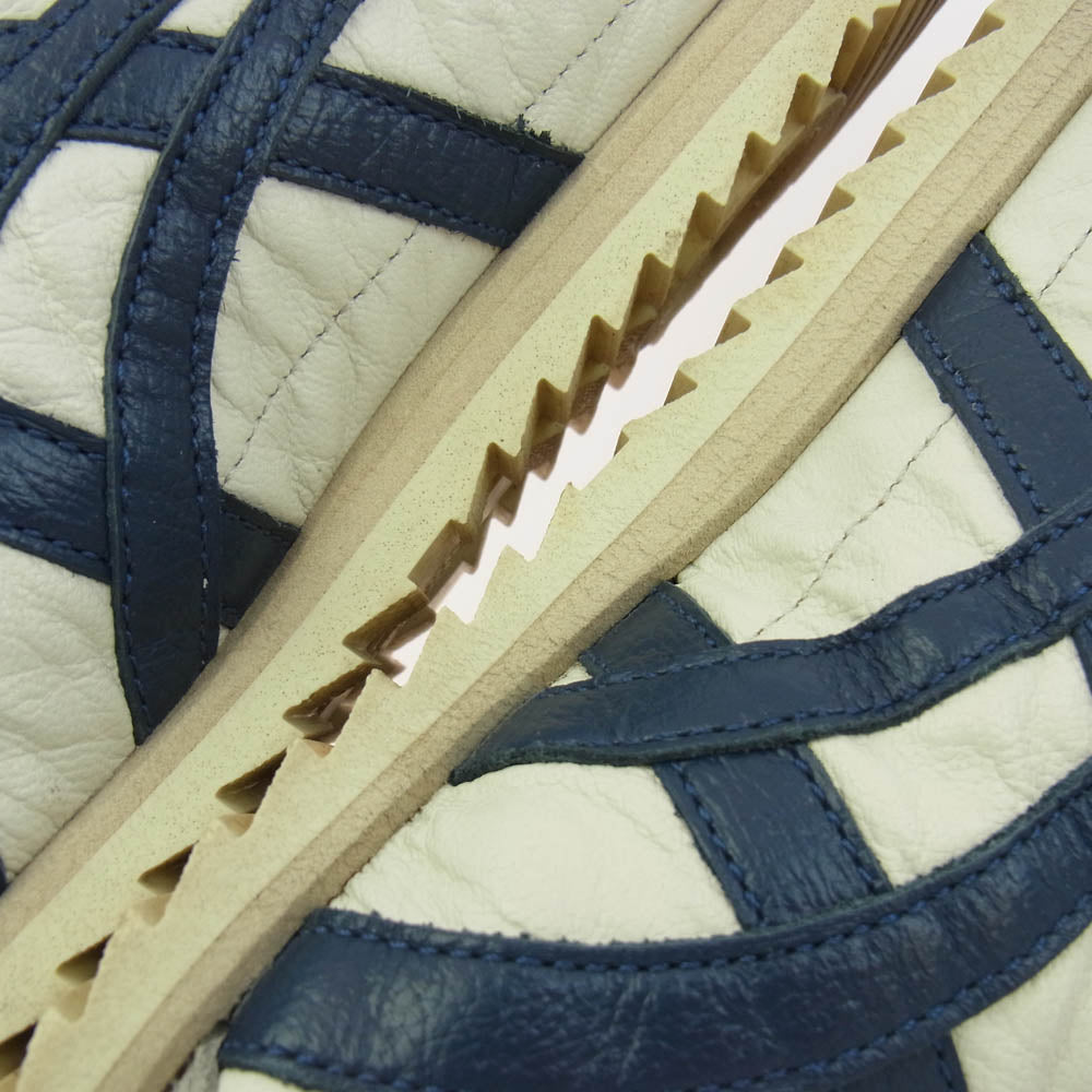 ONITSUKA TIGER オニツカタイガー 1181A435 MEXICO66 DELUXE メキシコ66 ローカット スニーカー ホワイト系 ブルー系 25.5cm【中古】