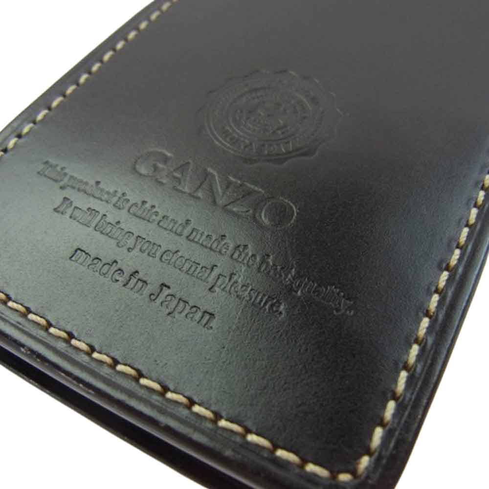 GANZO ガンゾ ブライドル レザー ペン ケース ブラウン系【中古】