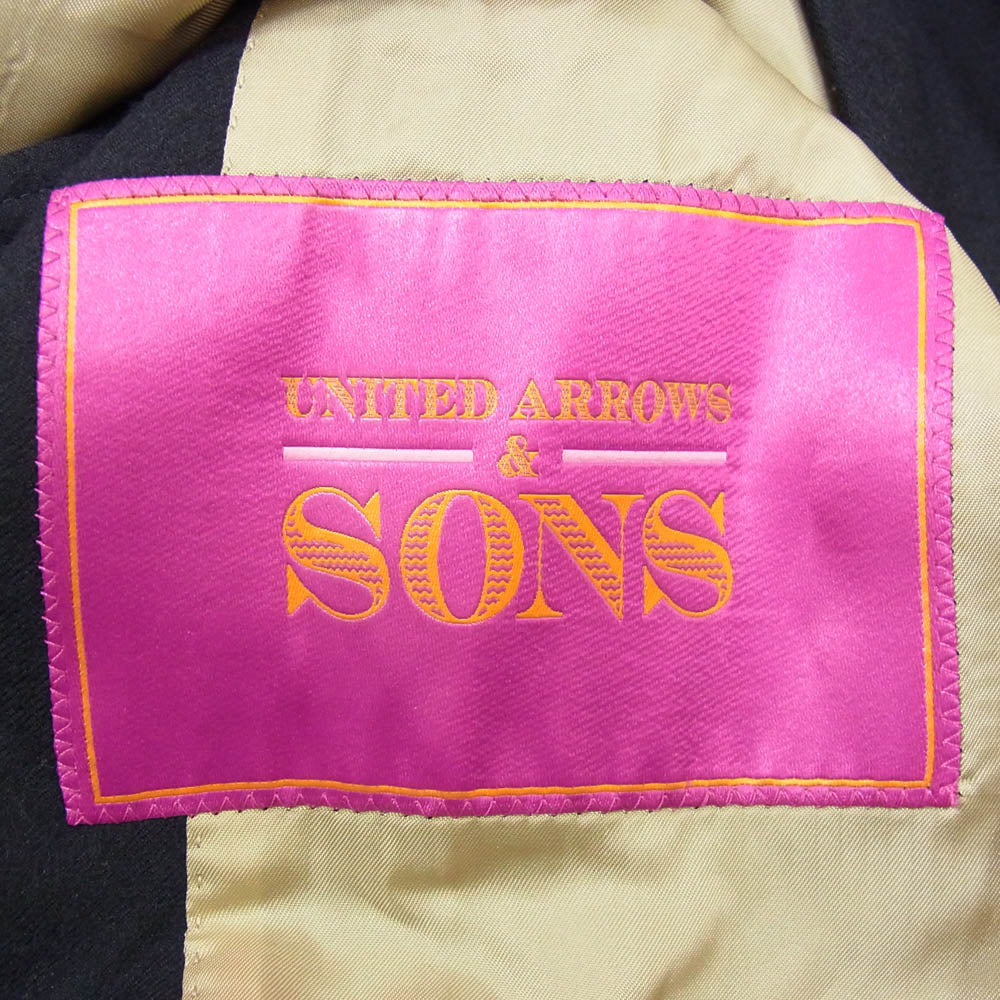 UNITED ARROWS ユナイテッドアローズ 5522-699-0155 UNITED ARROWS & SONS RICARDO BLAZER サンズ 3B ブレザー テーラード ジャケット ネイビー系 46【中古】