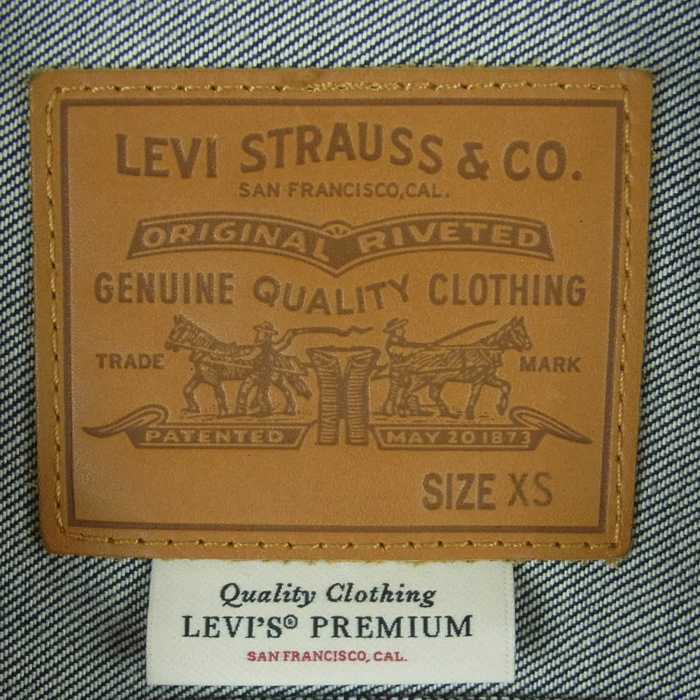 Levi's リーバイス PC9-0022T-0000 PREMIUM TRUCKER BIGE 2nd トラッカー デニム ジャケット インディゴブルー系 XS【美品】【中古】