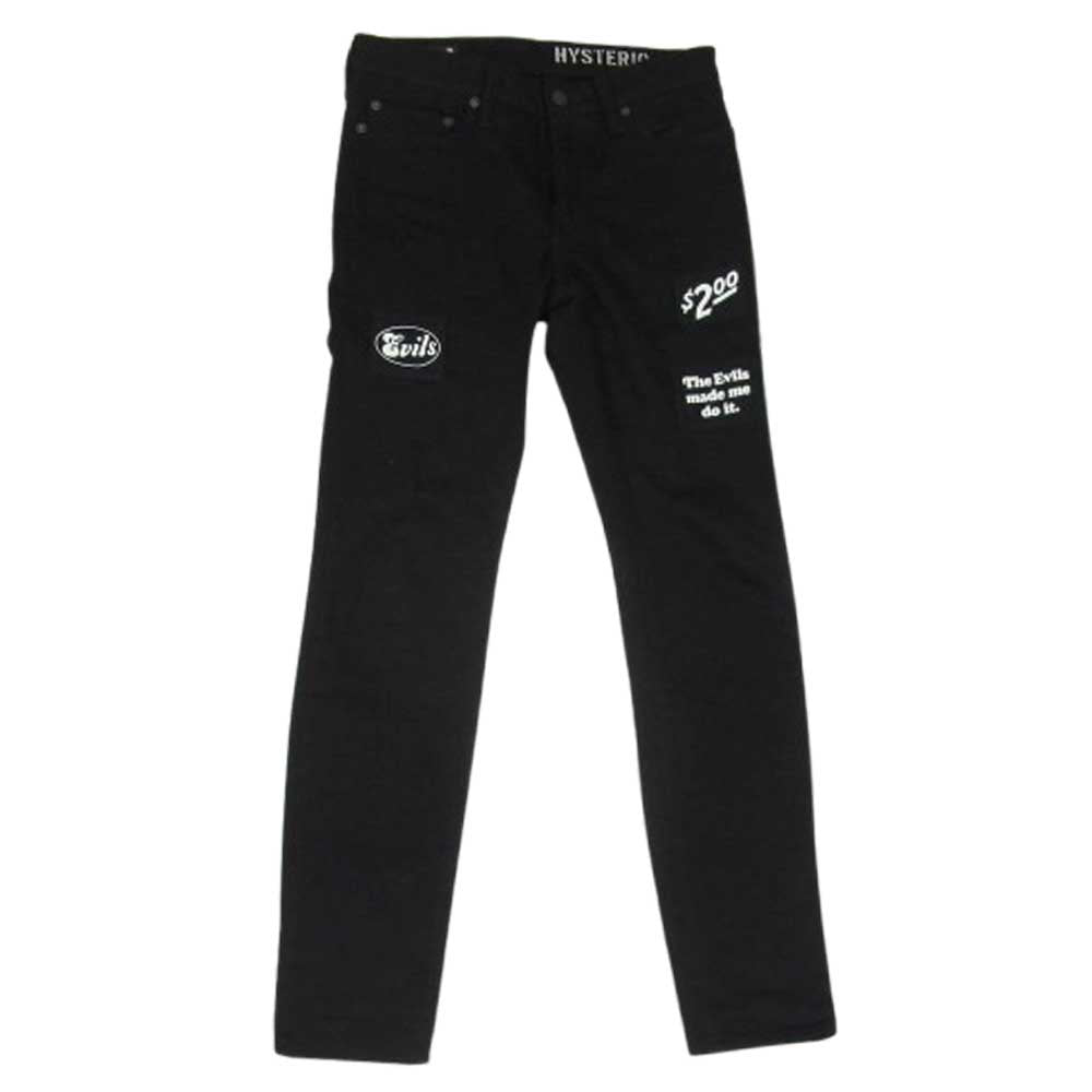 HYSTERIC GLAMOUR ヒステリックグラマー MND-HYS003 ×MINEDENIM F.Black STR 5pocket OWS マインデニム ブラック デニム パンツ ブラック系 29【中古】