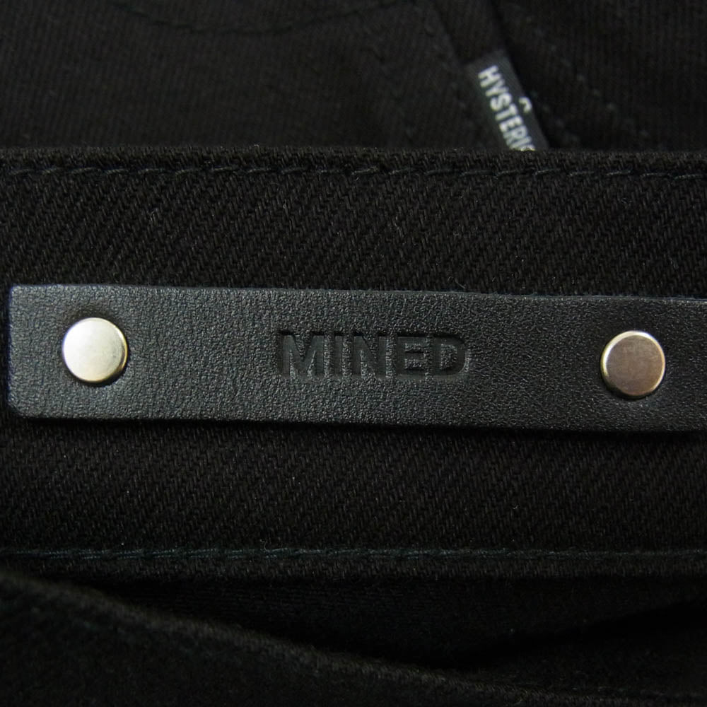 HYSTERIC GLAMOUR ヒステリックグラマー MND-HYS003 ×MINEDENIM F.Black STR 5pocket OWS マインデニム ブラック デニム パンツ ブラック系 29【中古】