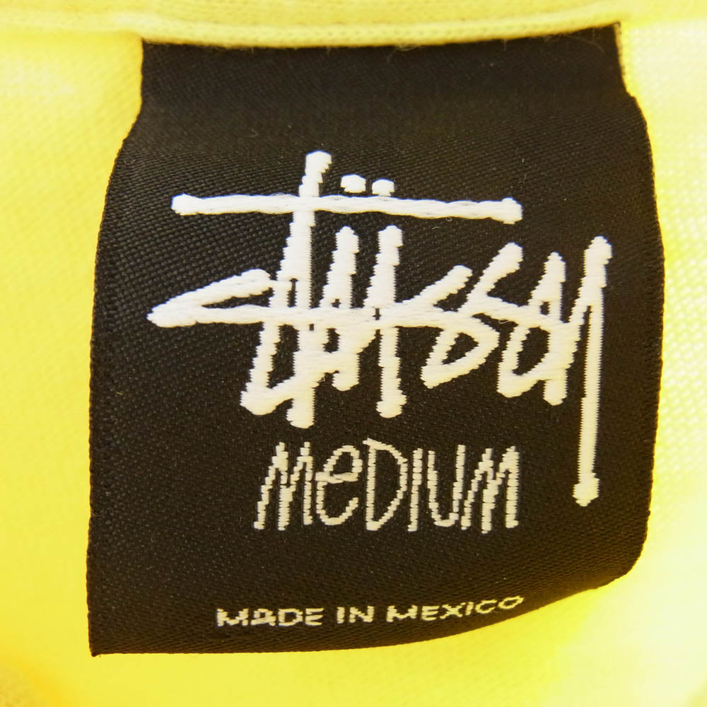STUSSY ステューシー ロゴ プリント 半袖 Tシャツ イエロー系 M【中古】