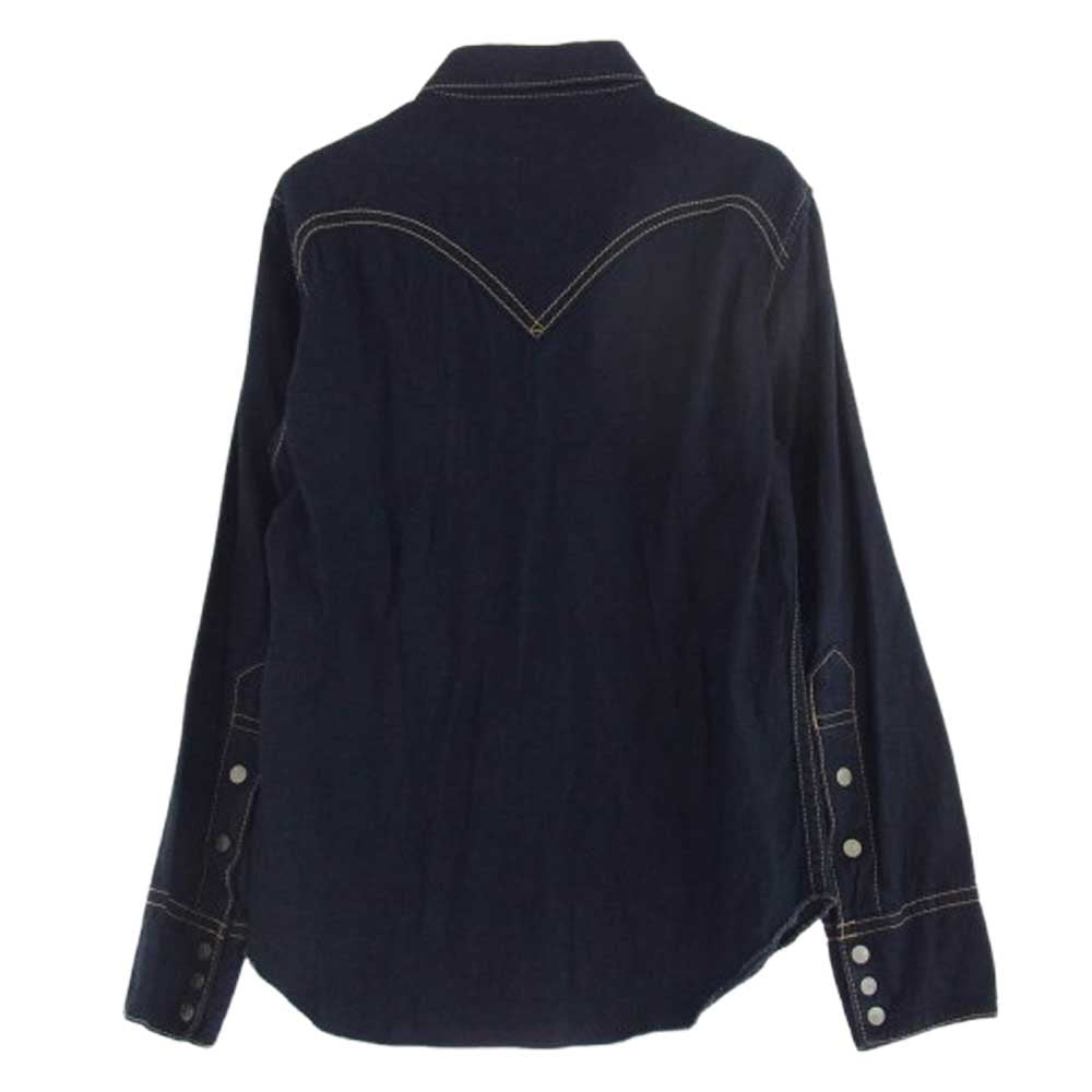 Levi's リーバイス TYPE1 JEANS 長袖 デニム ウエスタン シャツ インディゴブルー系 M【中古】