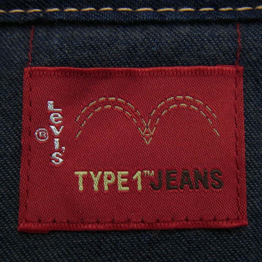Levi's リーバイス TYPE1 JEANS 長袖 デニム ウエスタン シャツ インディゴブルー系 M【中古】