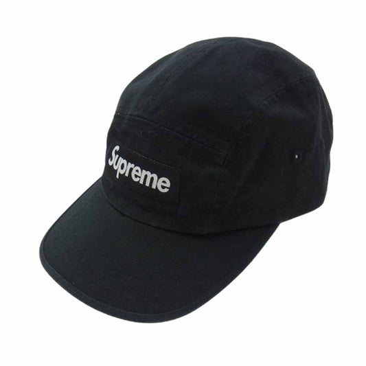 Supreme シュプリーム washed chino twill camp cap ブラック系【極上美品】【中古】