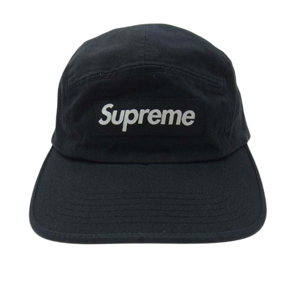Supreme シュプリーム washed chino twill camp cap ブラック系【極上美品】【中古】