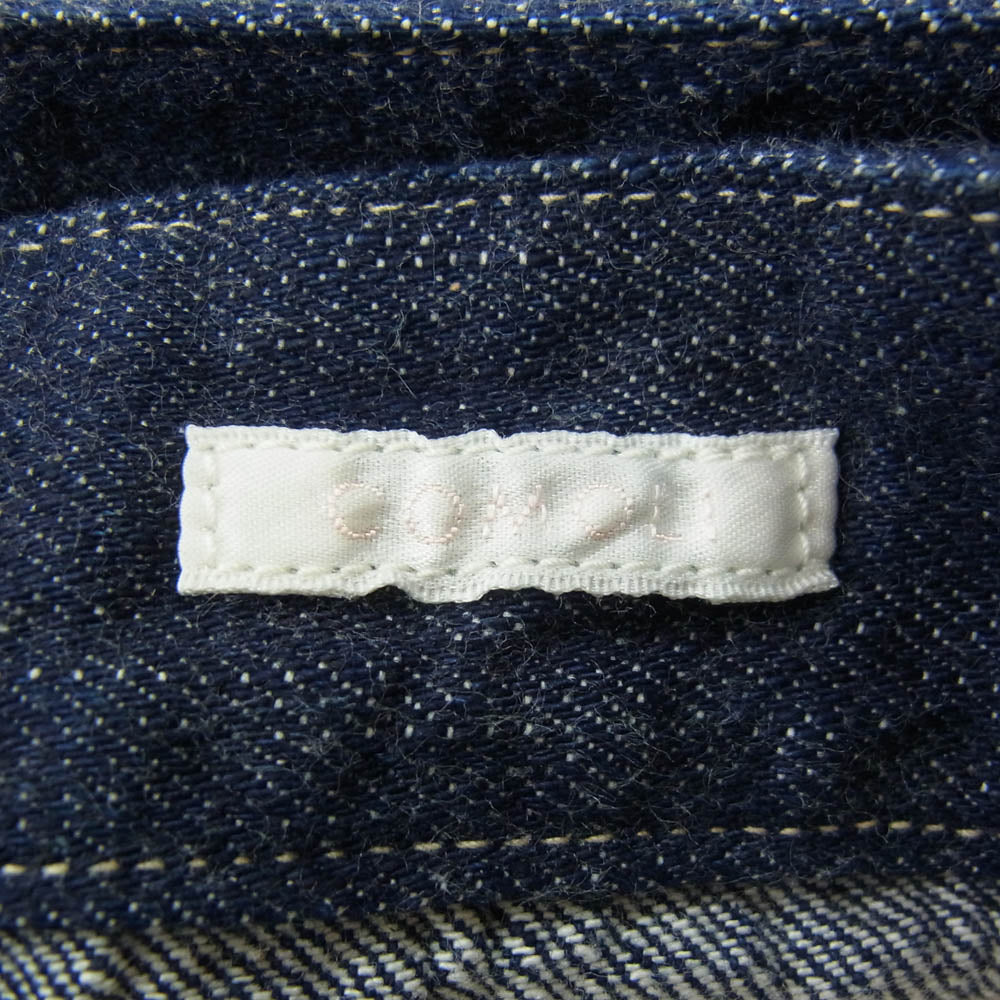 COMOLI コモリ 21SS T01-03004 ベルテッド デニム パンツ インディゴブルー系 2【中古】
