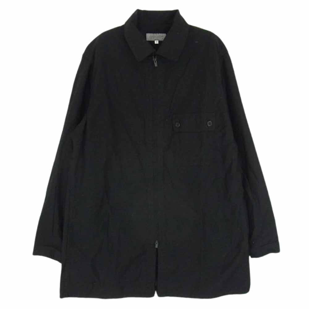 Yohji Yamamoto POUR HOMME ヨウジヤマモトプールオム 24AW HO-B10-002 Zipper Opening Blouse 長袖 シャツ ブラック系 3【中古】