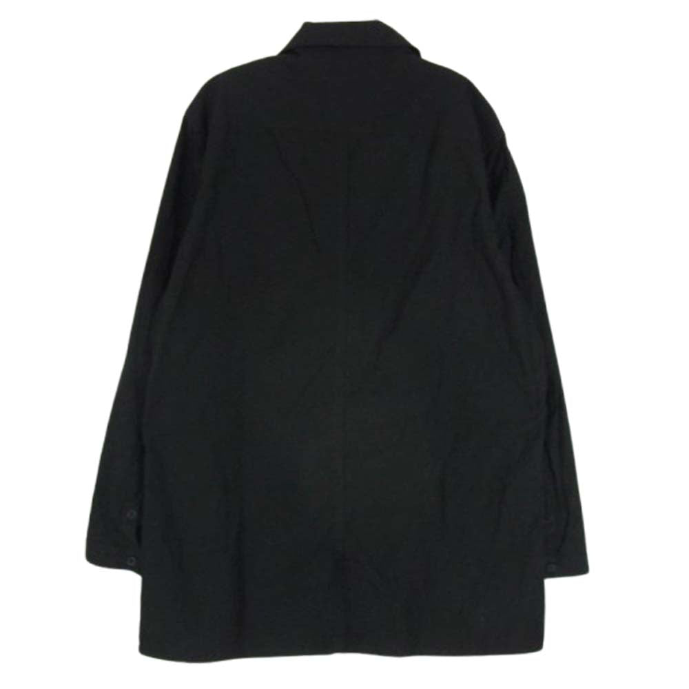 Yohji Yamamoto POUR HOMME ヨウジヤマモトプールオム 24AW HO-B10-002 Zipper Opening Blouse 長袖 シャツ ブラック系 3【中古】