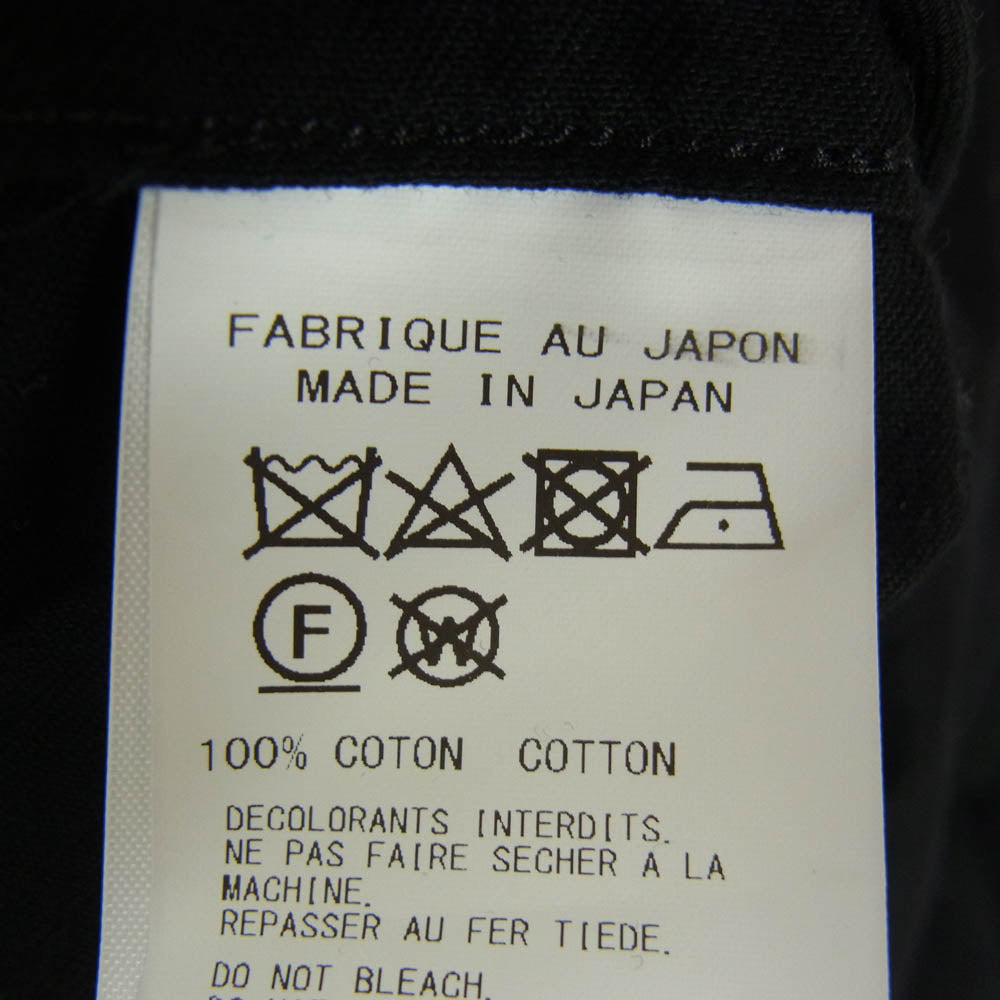 Yohji Yamamoto POUR HOMME ヨウジヤマモトプールオム 24AW HO-B10-002 Zipper Opening Blouse 長袖 シャツ ブラック系 3【中古】