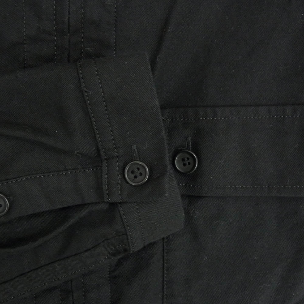 Yohji Yamamoto POUR HOMME ヨウジヤマモトプールオム 24AW HO-B10-002 Zipper Opening Blouse 長袖 シャツ ブラック系 3【中古】