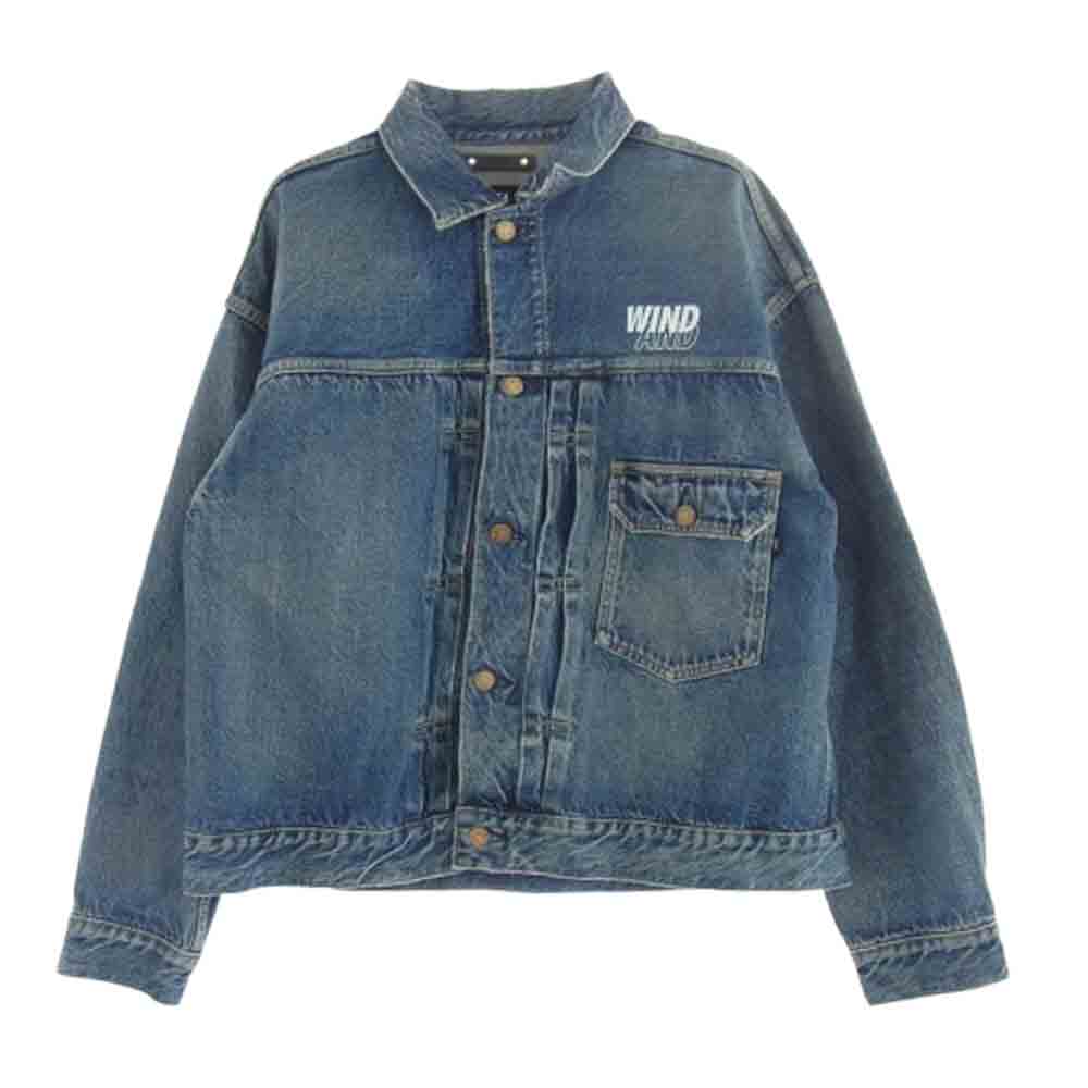MINEDENIM マインデニム 24SS 24MND-WAS001 WINDANDSEA E.BF-GJKT USS デニム ジャケット インディゴブルー系 1【中古】