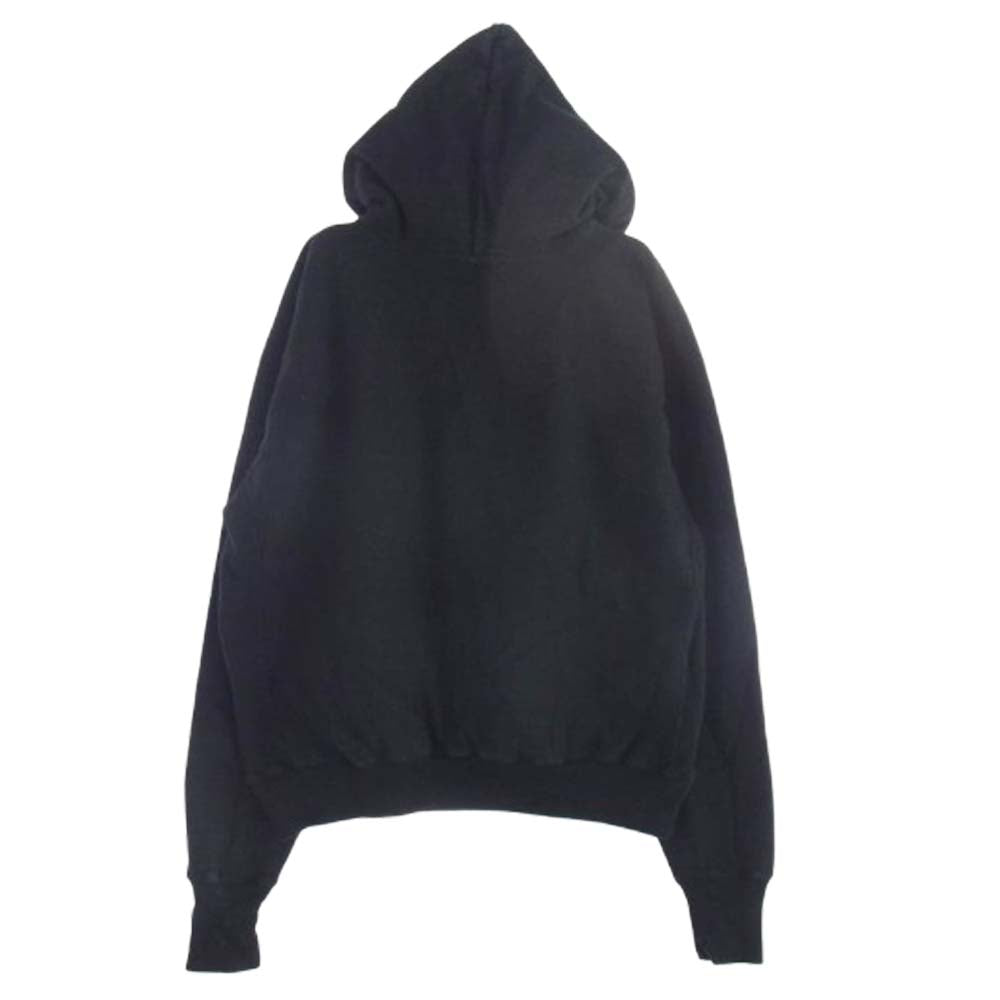 SAINT MICHAEL セントマイケル HOODIE ARCH アーチロゴ プルオーバー パーカー ブラック系 L【中古】