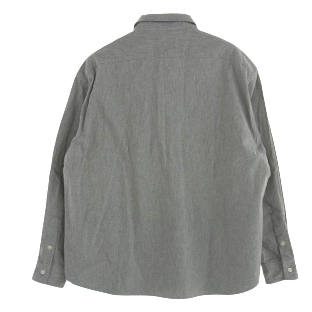 ネップス ビンテージ ヴィンテージ ツイル オーバーサイズ 長袖 シャツ グレー系 M【中古】