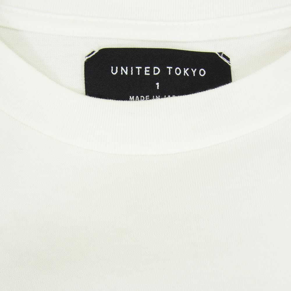 UNITED TOKYO ユナイテッドトウキョウ プリント 半袖 Tシャツ ホワイト系 1【中古】