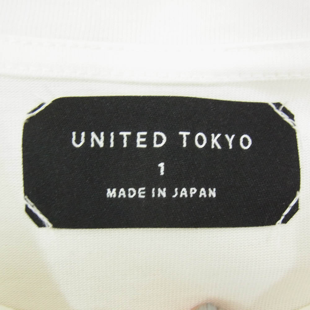 UNITED TOKYO ユナイテッドトウキョウ プリント 半袖 Tシャツ ホワイト系 1【中古】