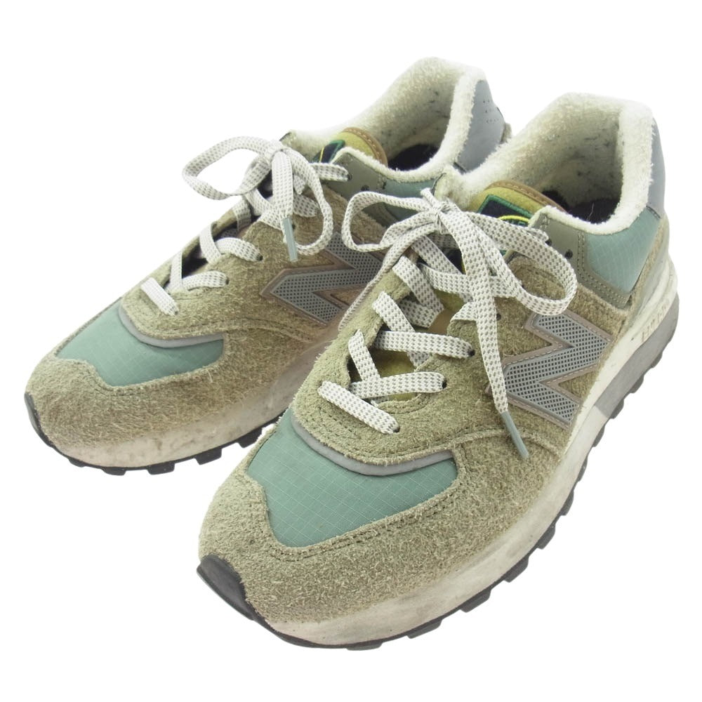 NEW BALANCE ニューバランス U574LGST Stone Island 574 Legacy Green ストーンアイランド レガシー グリーン ローカット スニーカー グリーン系 26.5cm【中古】