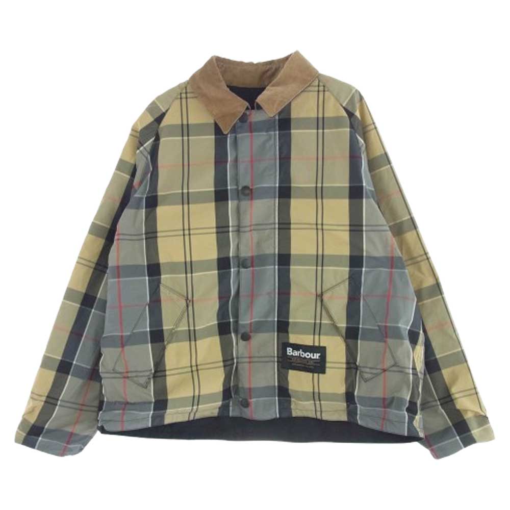Barbour バブアー 251MCA1073 TRANSPORT トランスポート 襟 コーデュロイ リバーシブル ジャケット ブラック系 38【中古】