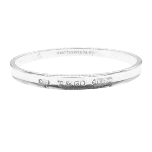 TIFFANY&Co. ティファニー 1837 ナロー シルバー バングル ブレスレット シルバー系【中古】