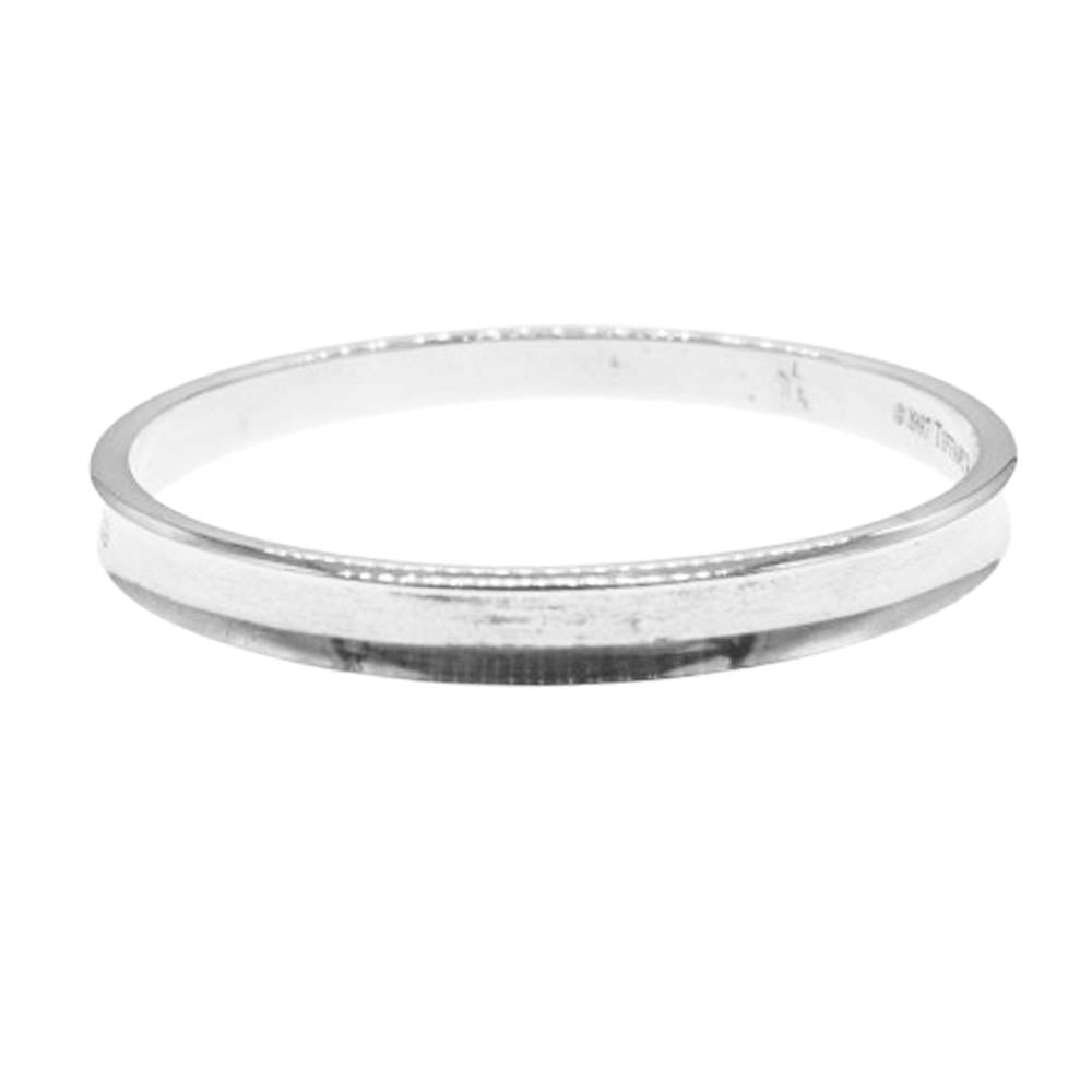 TIFFANY&Co. ティファニー 1837 ナロー シルバー バングル ブレスレット シルバー系【中古】