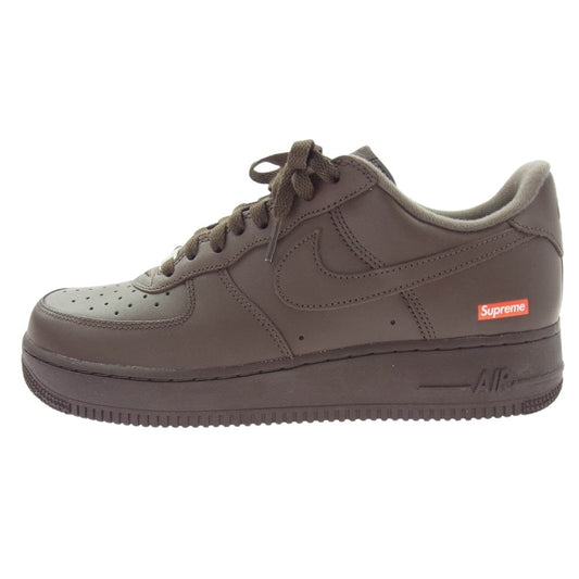 Supreme シュプリーム 23AW CU9225-200 Nike AIR FORCE 1 LOW BAROQUE BROWN ナイキ エアフォース 1 ロー スニーカー ブラウン系 27.5cm【極上美品】【中古】