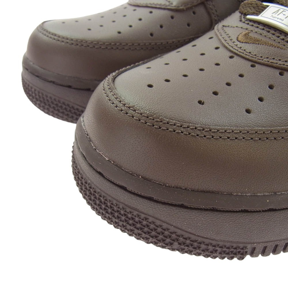 Supreme シュプリーム 23AW CU9225-200 Nike AIR FORCE 1 LOW BAROQUE BROWN ナイキ エアフォース 1 ロー スニーカー ブラウン系 27.5cm【極上美品】【中古】