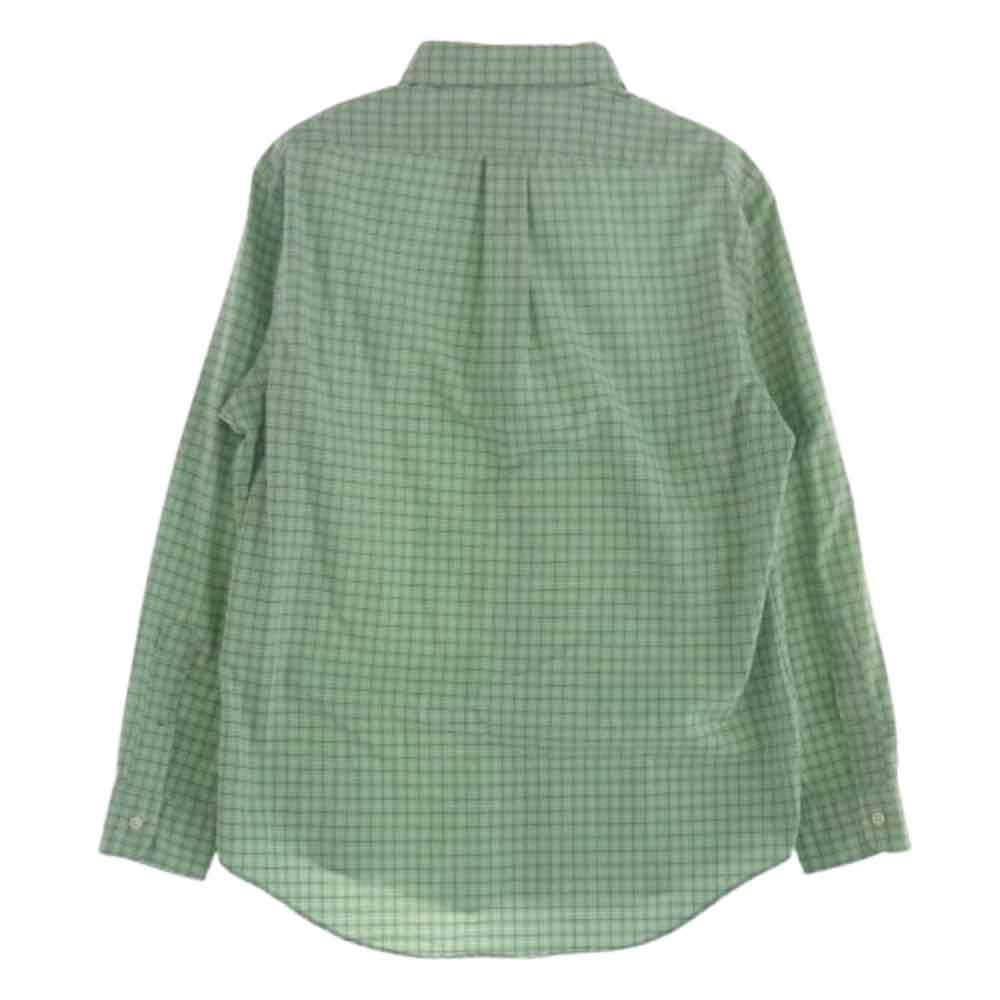 RALPH LAUREN ラルフローレン CUSTOM FIT チェック BD シャツ グリーン系 L【中古】