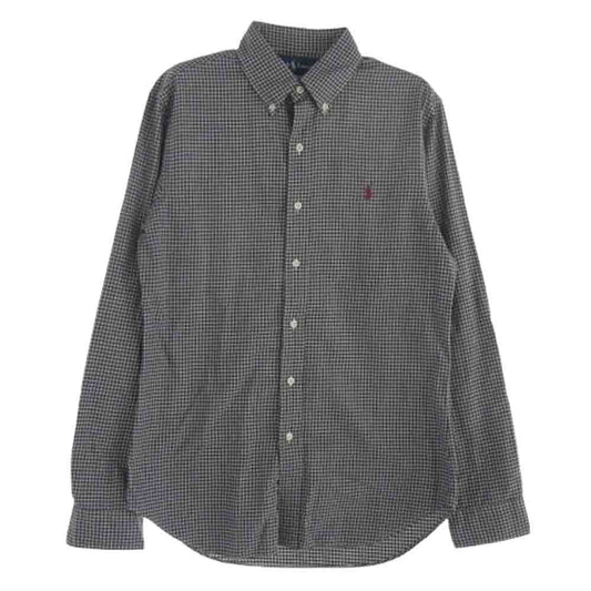 RALPH LAUREN ラルフローレン CUSTOM FIT チェック BD シャツ ブルー系 M【中古】