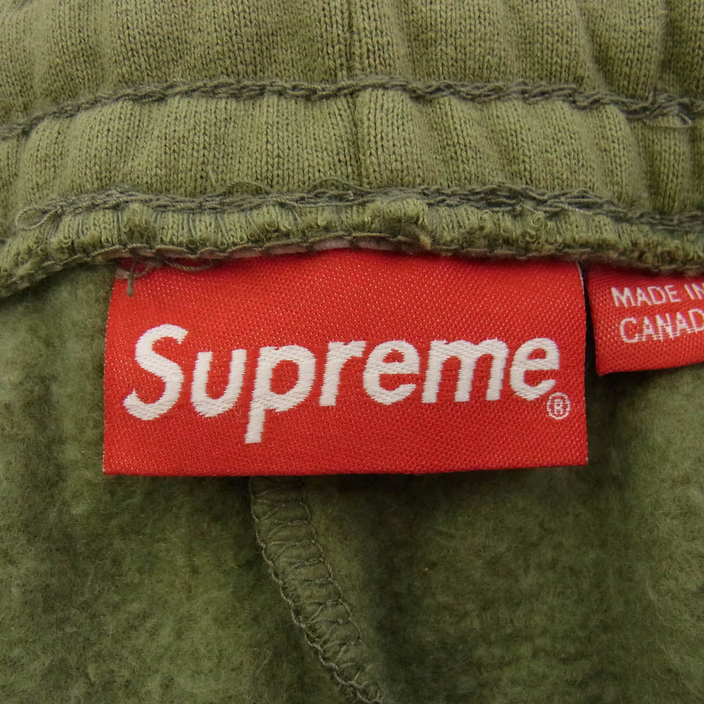 Supreme シュプリーム 23AW Small Box Sweatshort スモール ボックス ロゴ スウェット ショーツ ショート パンツ カーキ系 XL【中古】