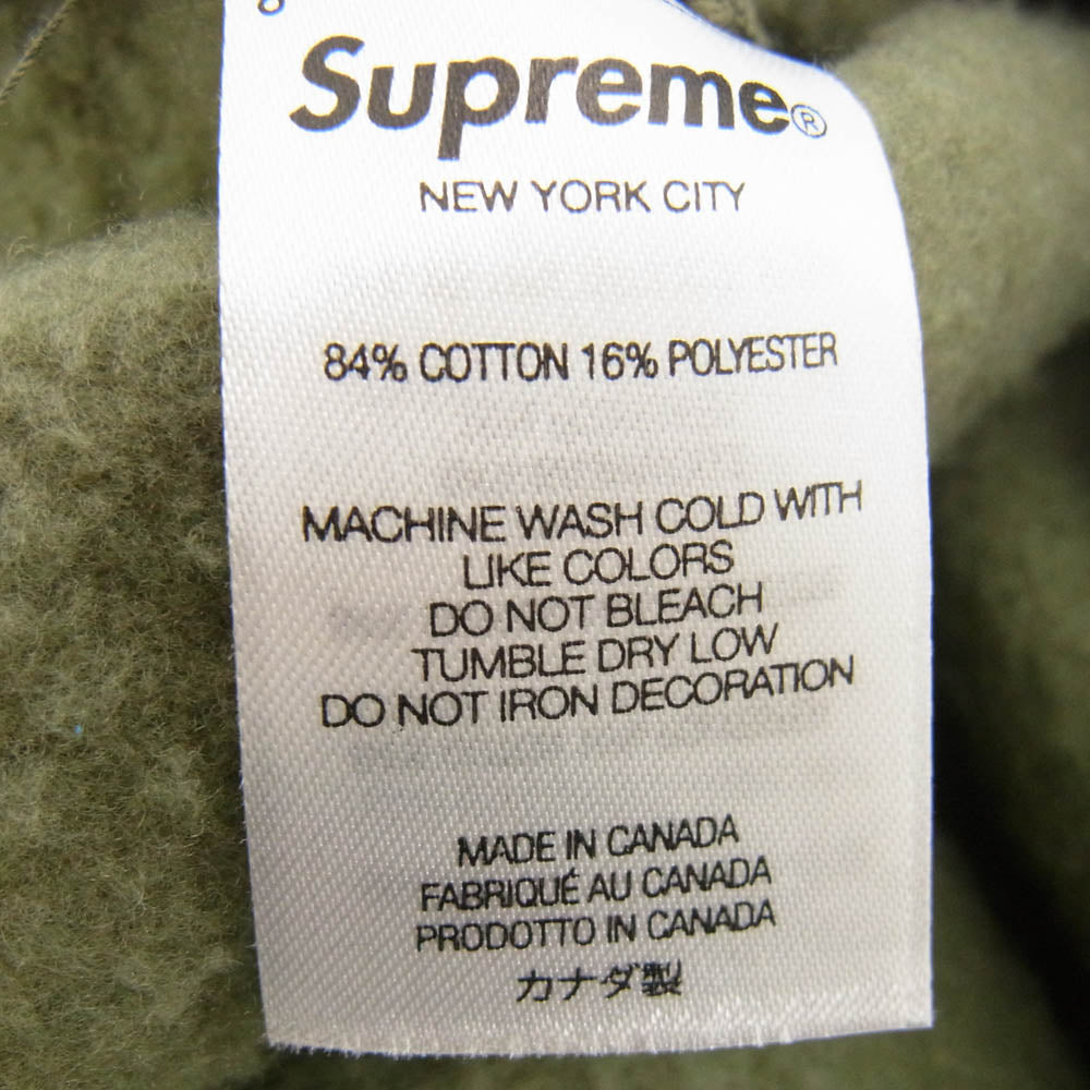 Supreme シュプリーム 23AW Small Box Sweatshort スモール ボックス ロゴ スウェット ショーツ ショート パンツ カーキ系 XL【中古】