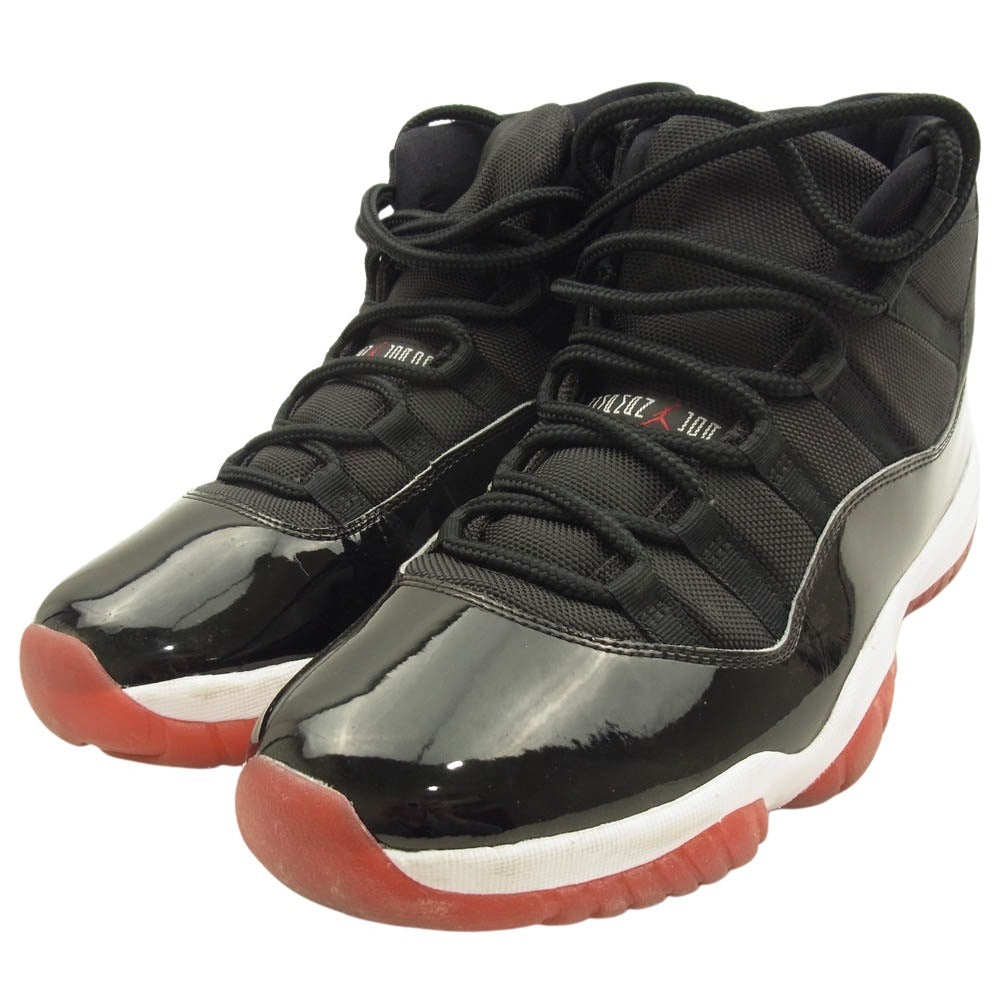 NIKE ナイキ 378037-061 Air Jordan 11 Retro Bred エアジョーダン11 ブレッド ハイカット スニーカー ブラック系 29.5cm【中古】