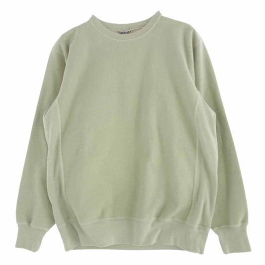AURALEE オーラリー 19AW A9AP025M SUPER MILLED SWEAT P/O  スーパーミルド クルーネック スウェット グレー系 4【美品】【中古】