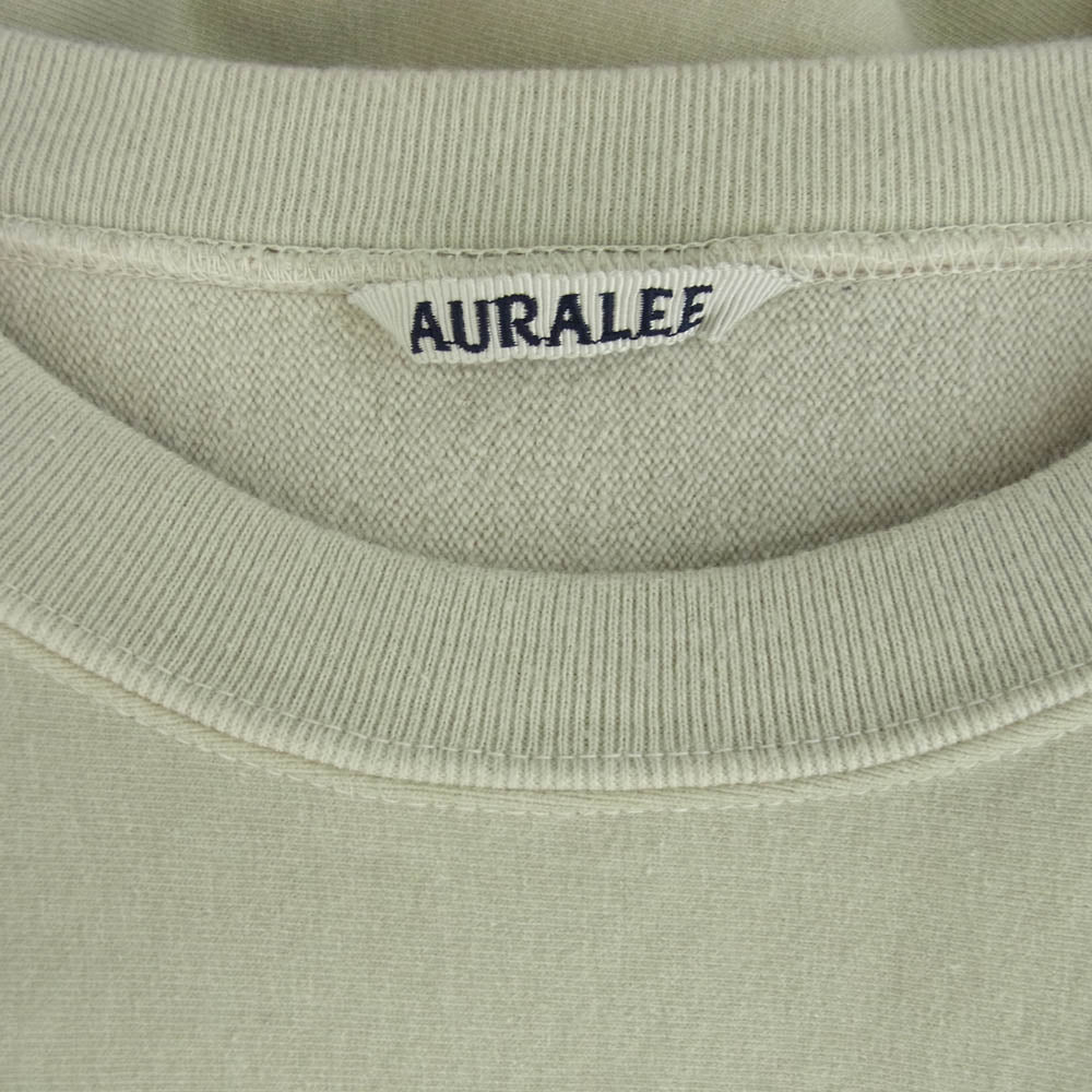 AURALEE オーラリー 19AW A9AP025M SUPER MILLED SWEAT P/O  スーパーミルド クルーネック スウェット グレー系 4【美品】【中古】