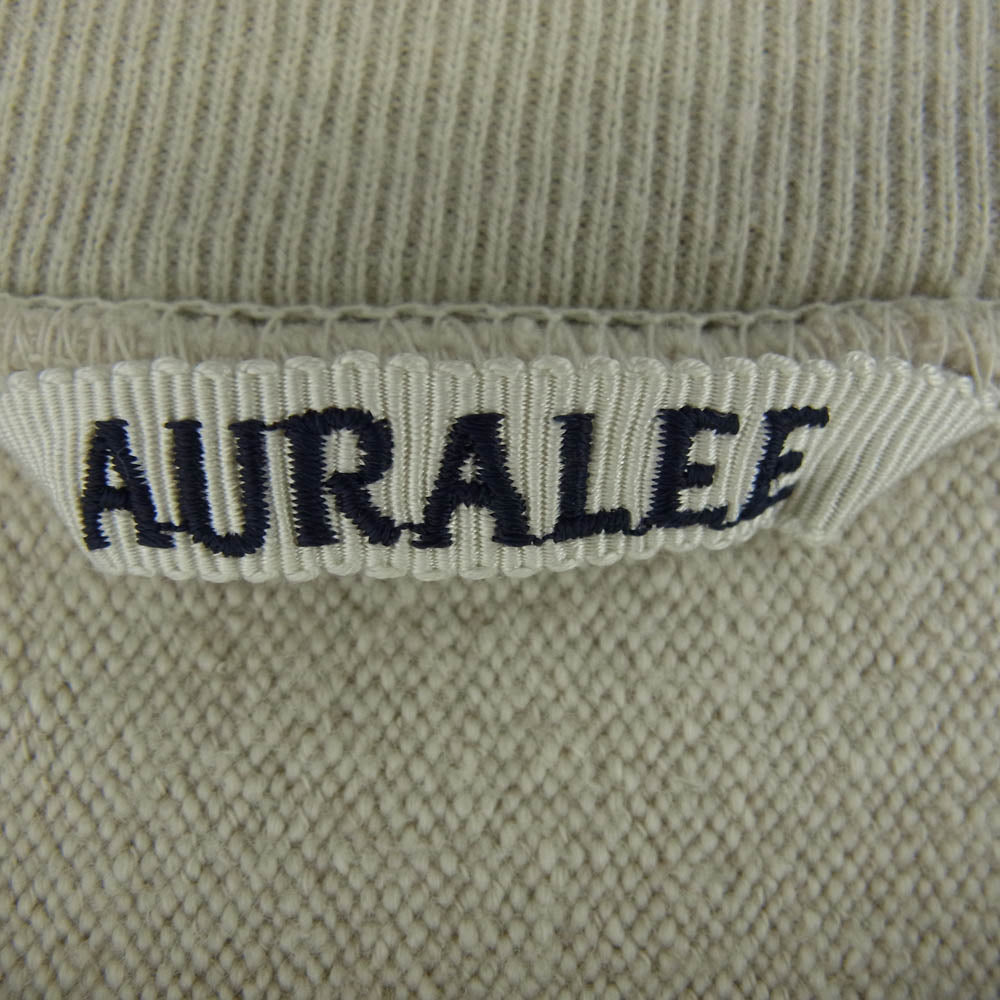 AURALEE オーラリー 19AW A9AP025M SUPER MILLED SWEAT P/O  スーパーミルド クルーネック スウェット グレー系 4【美品】【中古】