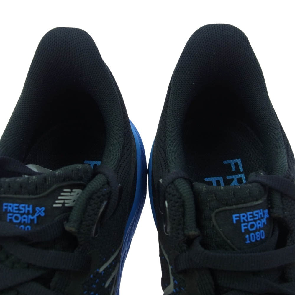 NEW BALANCE ニューバランス M1080Z12 Fresh Foam フレッシュフォーム ランニングシューズ スニーカー ブラック系 ブルー系 26.5cm【新古品】【未使用】【中古】