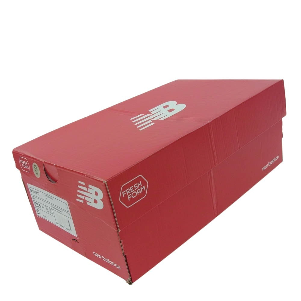 NEW BALANCE ニューバランス M1080Z12 Fresh Foam フレッシュフォーム ランニングシューズ スニーカー ブラック系 ブルー系 26.5cm【新古品】【未使用】【中古】