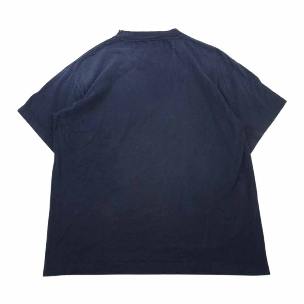 NEIGHBORHOOD ネイバーフッド SAINT MICHAEL セントマイケル 25SS 25119SMN-CSM04S STHD . SS TEE SAINT NBHD ヴィンテージ加工 半袖 Tシャツ ネイビー系 S【極上美品】【中古】