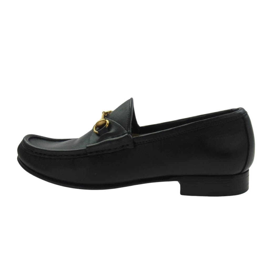 GUCCI グッチ 100 255 Horsebit Loafer ホースビット ローファー ブラック系 5.5【中古】