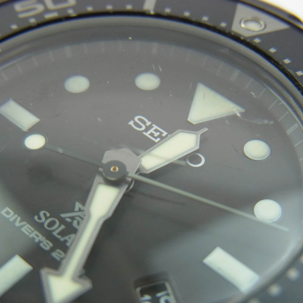 SEIKO セイコー V147-0BM0 UNITED ARROWS BEAUTY&YOUTH 別注 500本限定 プロスペックス ソーラー腕時計 ブラック系【中古】