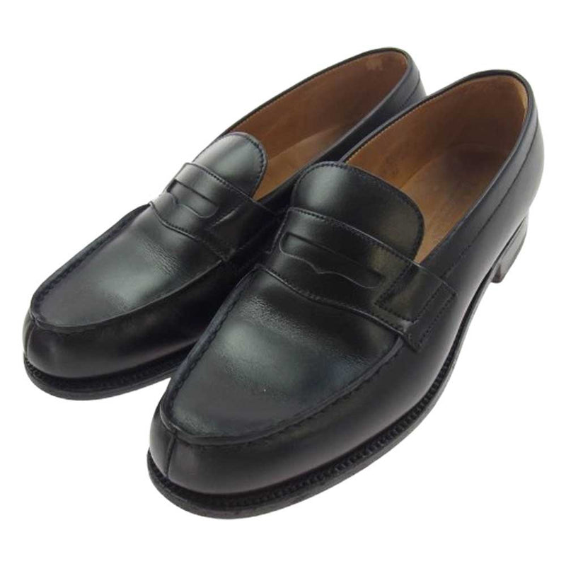 J.M WESTON ジェイエムウエストン シグネチャー ローファー レザーシューズ ブラック系 UK4C【中古】