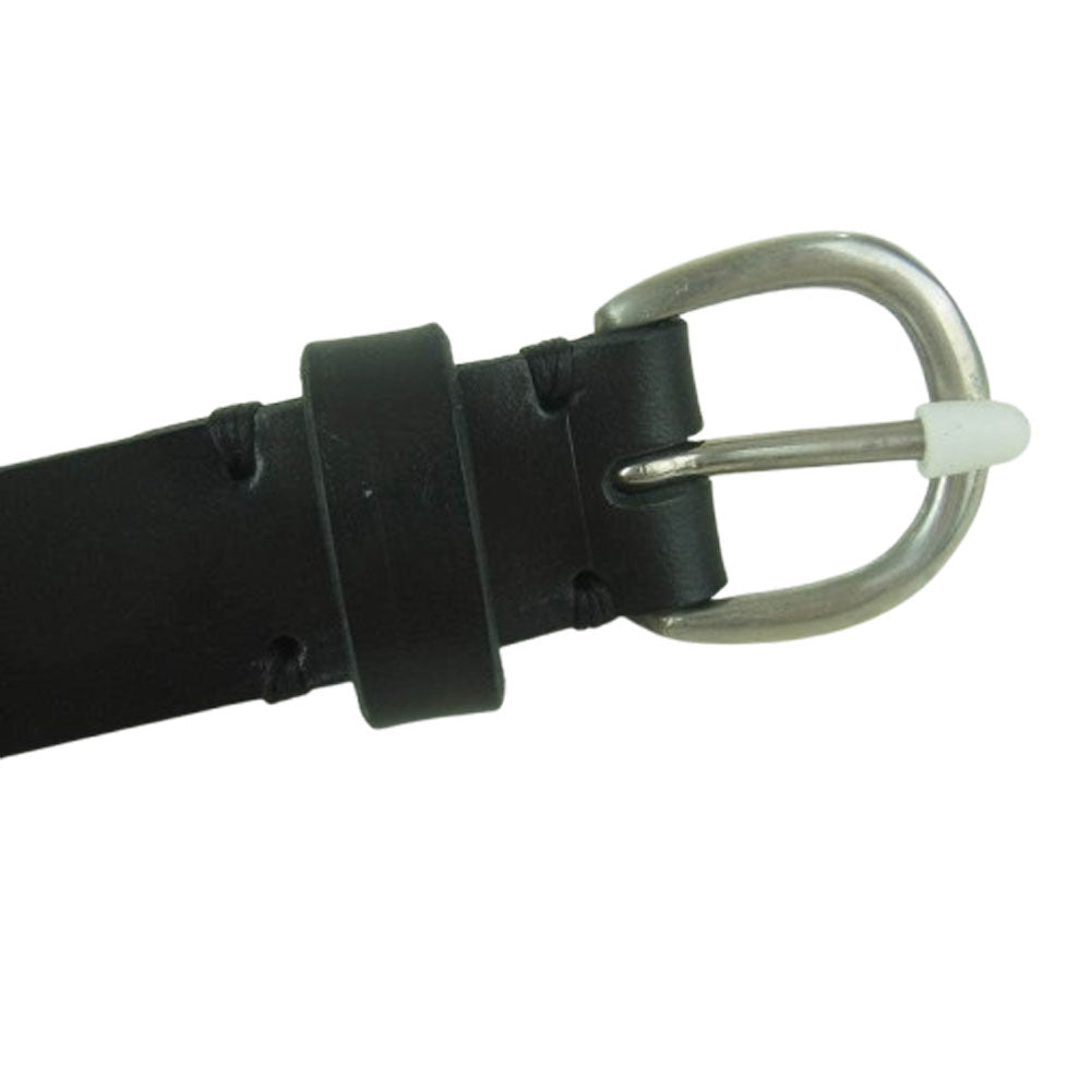 オヴィー DECI デシ Bridle studs narrow belt ブライドル スタッズ ベルト ブラック系 L【美品】【中古】