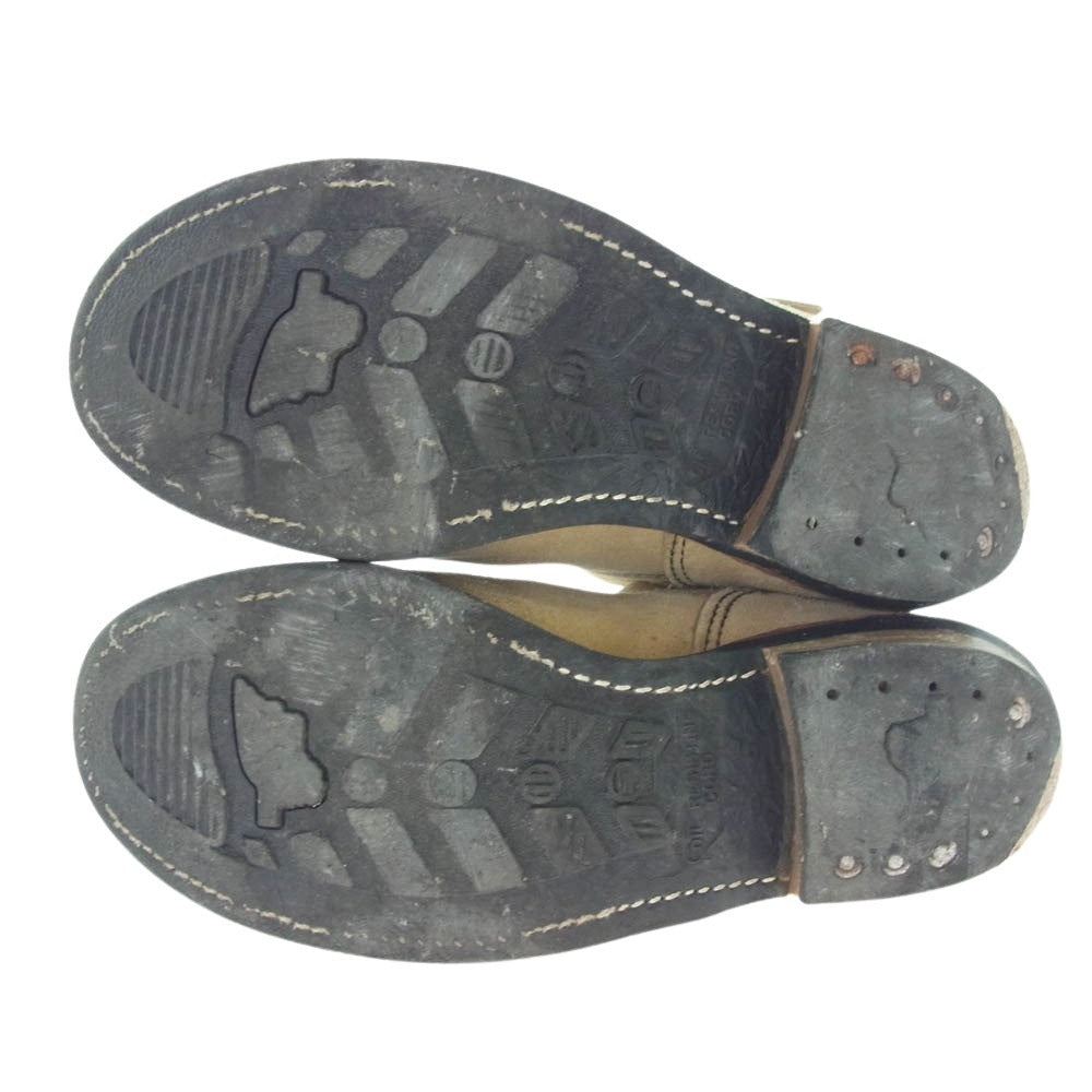 RED WING レッドウィング 8268 USA製 スチールトゥ スエード エンジニアブーツ ライトブラウン系 8.5【中古】