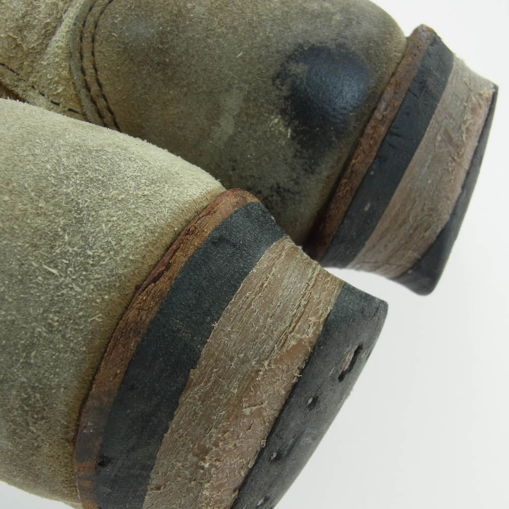 RED WING レッドウィング 8268 USA製 スチールトゥ スエード エンジニアブーツ ライトブラウン系 8.5【中古】