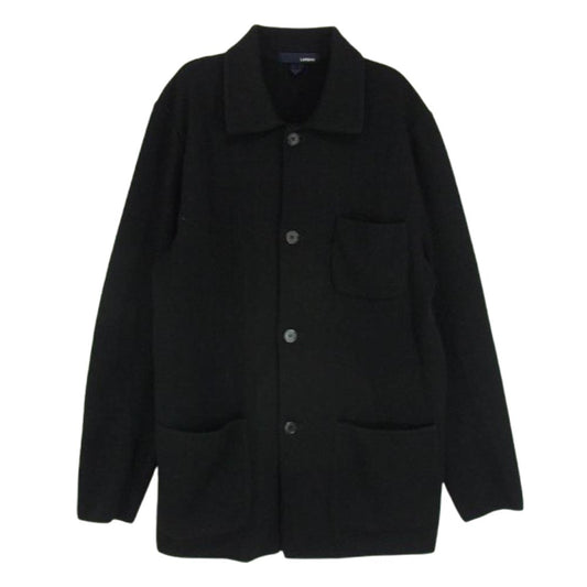 LARDINI ラルディーニ イタリア製 ニット カバーオール ジャケット ブラック系 M【中古】